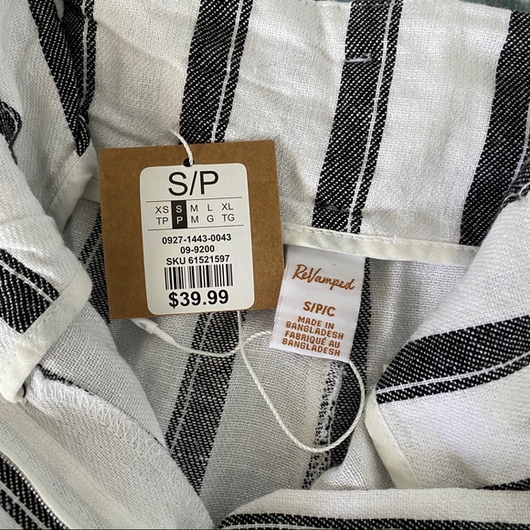 Striped High Rise Wide Leg Pants - Picture 6 of 9